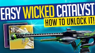 Destiny 2  EASY WICKED CATALYST How To Get WICKED IMPLEMENT Exotic Stasis Scout Rifle Catalyst [upl. by Uttasta]