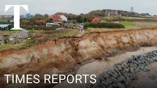 Britains collapsing coastline  Times Reports [upl. by Nevarc]