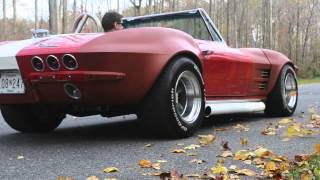 64 Corvette Stingray burnout  vanishes in a cloud of smoke [upl. by Alistair]