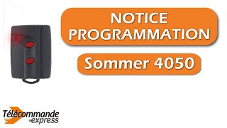 Programmer une Télécommande Sommer 4050 [upl. by Hanny935]