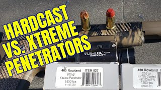 Hardcast vs Xtreme Penetrators 460 Rowland Comparison From Underwood [upl. by Charmane485]