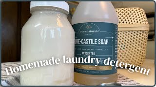 HOMEMADE LAUNDRY DETERGENT  EASY 4 INGREDIENTS  DIY NON TOXIC diylaundry [upl. by Donaghue243]