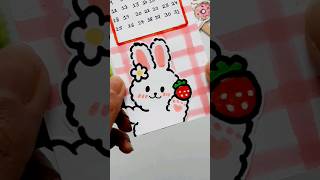 🤩 DIY Cutest Calendar bookmark at home shorts Ayushi25club [upl. by Hayyikaz]