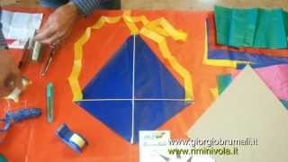 Come fare un aquilone in pochi minuti TUTORIAL [upl. by Roseann]