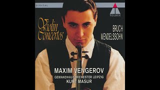 Bruch Violin Concerto No1 in G minor Op 26  Maxim Vengerov Kurt Masur Gewandhausorchester [upl. by Hassi]