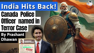 India Hits Back at Canada  Canada Border Police Officer named in Punjab Case by India [upl. by Normy]