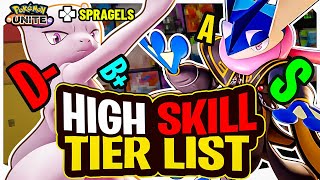 HIGH SKILL Pokemon Unite Tier List [upl. by Neeli]