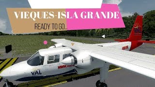 P3dv4 Increible vuelo de Vieques a isla grande [upl. by Naicul]