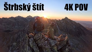 4K POV  Štrbský štít 2381m  Vysoké Tatry High Tatras [upl. by Llemor]