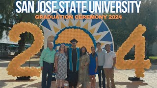 My Brother graduated 👨🏻‍🎓🎓  SJSU Graduation Ceremony 2024 [upl. by Adlesirhc804]