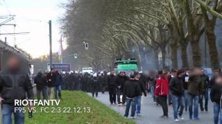 Marsch zum Stadion der Düsseldorfer  Fortuna Düsseldorf vs 1 FC Köln 22122013 23 [upl. by Enimsay301]