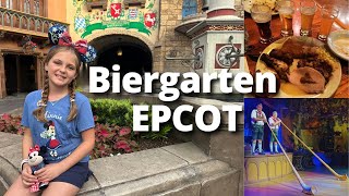 Biergarten Restaurant Epcot Disney World [upl. by Dorolisa350]