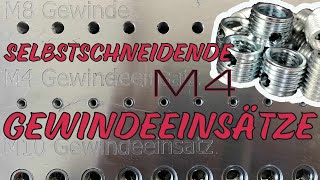 Selbstschneidende Gewindeeinsätze M4 eindrehen  ProHandling [upl. by Danuloff745]