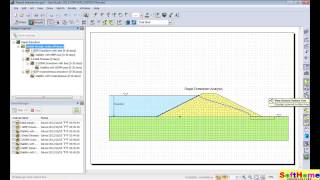 21 SLOPEW Rapid Drawdown  水位的快速下降GeoStudio [upl. by Adiuqram573]