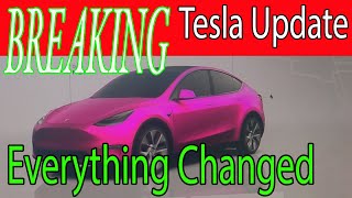 New TESLA UPDATE FINALLY here  And it changes everything  mostly for the good [upl. by Elahcim]