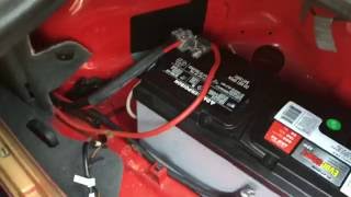 BMW e31 850i battery replacement and single battery conversion [upl. by Eiznik950]