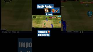 hardik Pandya Powerful helicopter shot 🏏🥵 shorts cricket [upl. by Latrena]