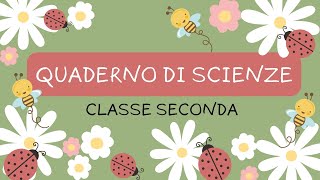 SCIENZE CLASSE SECONDA quaderno per la scuolaprimaria [upl. by Kenaz]