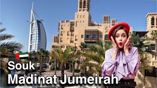 Souk Madinat Jumeirah Dubai  Al Qasr Hotel Dubai Madinat Jumeirah Walking Tour  Burj Al Arab View [upl. by Niajneb583]