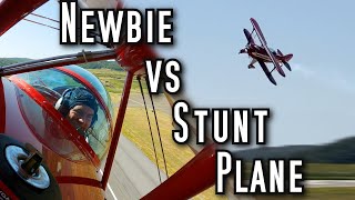 Too Much Plane Brand New Pilot Tries To Fly Aerobatic BiPlane [upl. by Sldney]