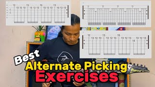 Best Alternate Picking Exercises  Alternate Picking Exercises For Beginners [upl. by Epilif]