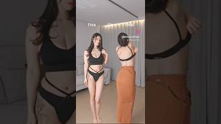 No Bra Challenge Tiktok Compilation Bra hack for backless dresses brahack sexy bikini changing [upl. by Slen941]