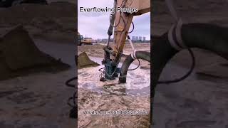 Excavator hydraulic sand dredge pump attachments with dredge cutter [upl. by Mani414]