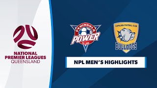 NPL Mens R12  Peninsula Power vs Capalaba FC Highlights [upl. by Annaeed]