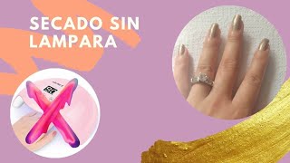 ¿COMO SECAR EL ESMALTE PERMANENTE EN UÑAS SIN LÁMPARA  ESMERALDA [upl. by Dilly589]