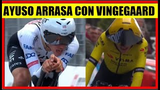 RESUMEN 1 ETAPA TIRRENO ADRIATICO 2024 AYUSO ARRASA CON VINGEGAARD [upl. by Ztnahc]