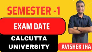 BABCOMBSC Semester1 Exam Date Out  Calcutta university [upl. by Arimaj]