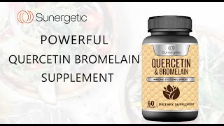 Sunergetic Products Quercetin Bromelain Supplement [upl. by Atekal]