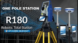 STONEX R180 Robotic Android Total Station  One Pole Station [upl. by Mateya]