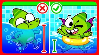 Safety Rules in The Pool 🩱🛟 Daily Safety Tips ⚠️ Funny English for Kids [upl. by Eintihw616]