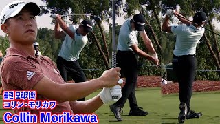 Collin Morikawa golf swing in Slow Motion⛳️コリン・モリカワ ゴルフ・スイング・スローモーション☄️콜린 모리카와 골프 스윙 슬로모션 [upl. by Nov]