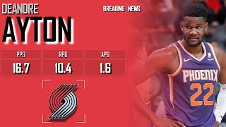 PORTLAND TRAIL BLAZERS Deandre Ayton ᴴᴰ [upl. by Nylinej863]