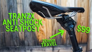 Tranzx Antishock QL seatpost Review  99 Dollar Suspension Seatpost [upl. by Adolpho]