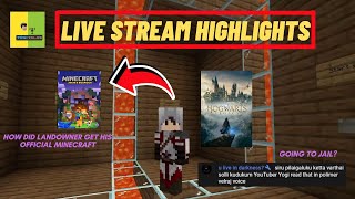 How did Landowner buy Minecraft  Hogwarts legacy situation  Yogi Talks Live stream Highlights [upl. by Raamal31]