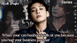 When your ceo husband yells at you because you hug your business partner jungkookff btsff jkff [upl. by Ahtanoj853]