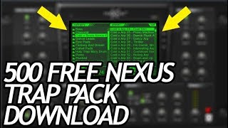 Nexus 2 vst plugin Trap Expansion pack download 500 free presets [upl. by Htaras]