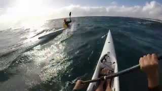 Downwind Ocean Surfski Paddle April 2015 [upl. by Ainig]