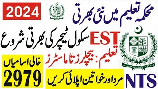 Latest Government teaching jobs in Pakistan 2024  Govt teaching jobs in Punjab  Govt jobs Pakistan [upl. by Ardnuat]