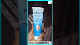 Vicco Turmeric Face Wash 🤩 Turmeric Wash 😘 shorts viccoturmeric facewash viral productreview [upl. by Uno295]