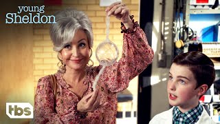 Meemaw Helps Sheldon With a Science Experiment Clip  Young Sheldon  TBS [upl. by Enovi34]