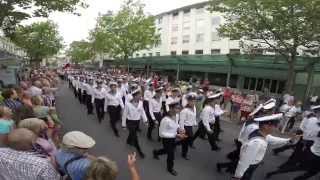 SAIL Bremerhaven 2015 quotMIRquot quot SEDOVquot quotKRUSENSTERNquot Seglerumzug Sailors Parade [upl. by Abigale]