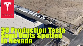 38 Production Tesla Semi Units Spotted in Nevada [upl. by Kall]