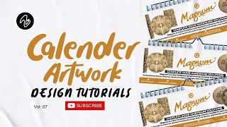 Calendar Artwork Design Tutorials stepbystep [upl. by Edna]