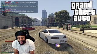 DRIFTING IN GTA ON A WHEEL SHOULDNT BE THIS GOOD [upl. by Anaiviv]