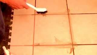 How to Clean Grout From Tile Using Vinegar [upl. by Irroc]