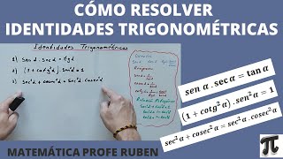 Cómo resolver identidades trigonométricas [upl. by Delmer]